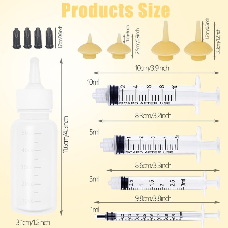 Xuanda Pet Feeding Bottle and Syringes with Nipples for Small Cat Dog Animals (Model 2) - Image 2