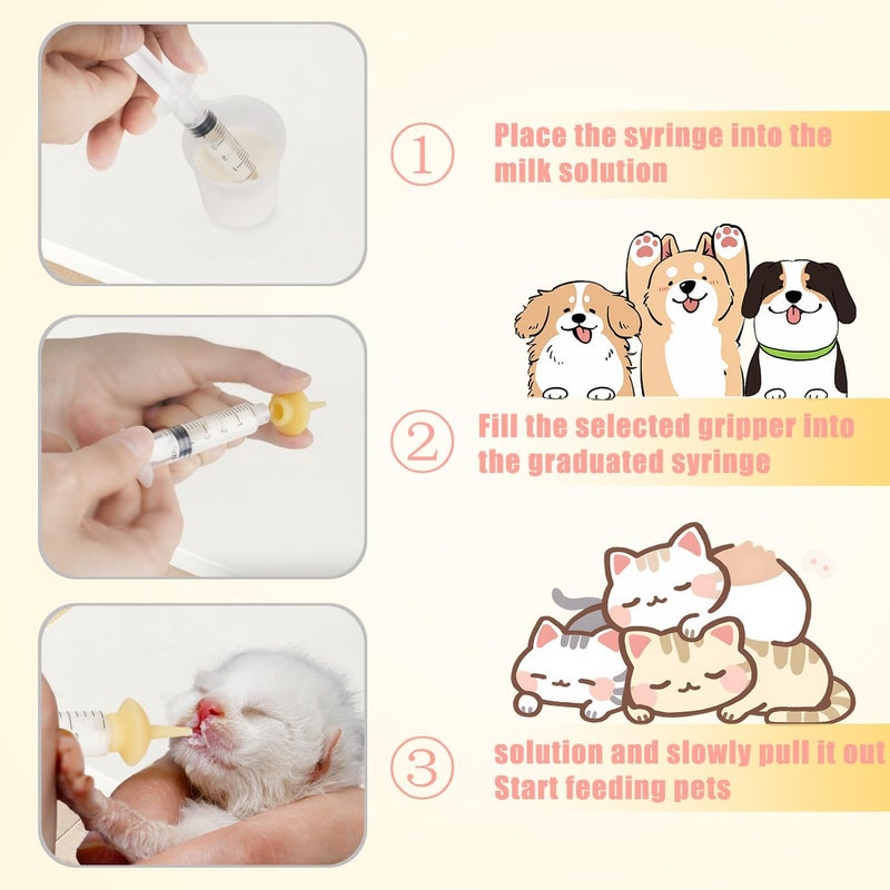 Xuanda Pet Feeding Bottle and Syringes with Nipples for Small Cat Dog Animals (Model 2) - Image 4