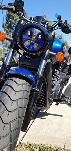 Eagle Lights Indian Scout Blue Headlight Kit - Fits 2014 to Current Scout 60, Scout and Bobber - Image 2