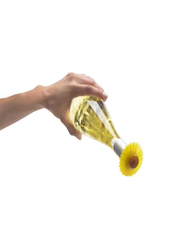 تشارلز فيانسين سدادة زجاجة سيليكون على شكل زهرة عباد الشمس من تشارلز فيانسين - تُحكم إغلاق الزجاجات القياسية - خالية من مادة BPA، مصنوعة من سيليكون آمن غذائيًا - آمنة للغسل في غسالة الأطباق - Image 5