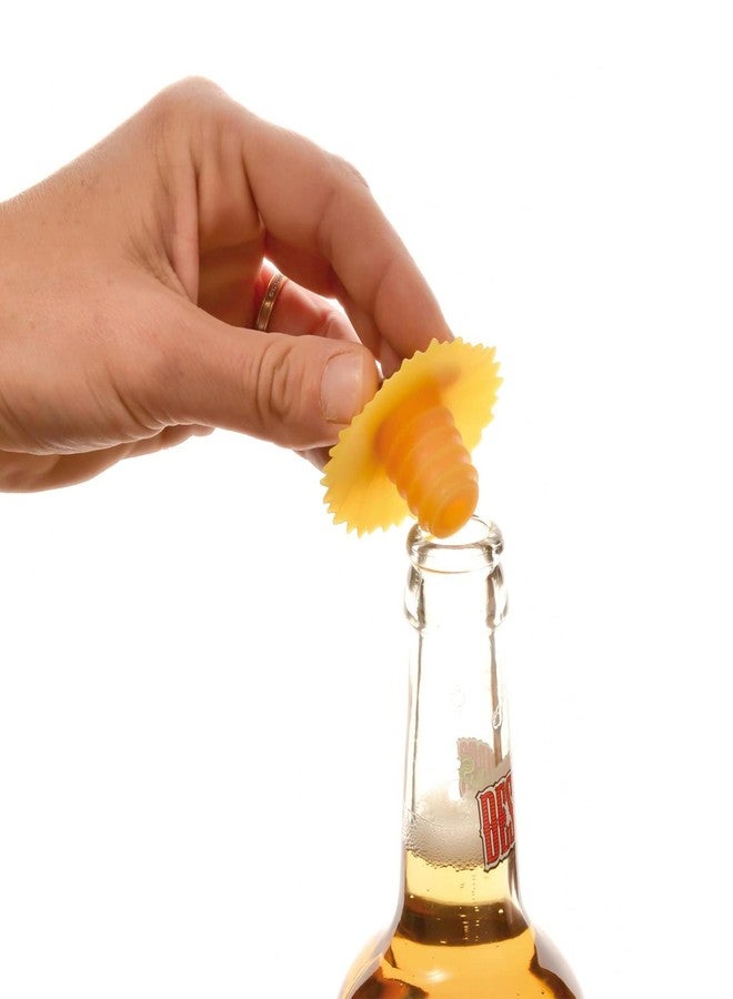 تشارلز فيانسين سدادة زجاجة سيليكون على شكل زهرة عباد الشمس من تشارلز فيانسين - تُحكم إغلاق الزجاجات القياسية - خالية من مادة BPA، مصنوعة من سيليكون آمن غذائيًا - آمنة للغسل في غسالة الأطباق - Image 4