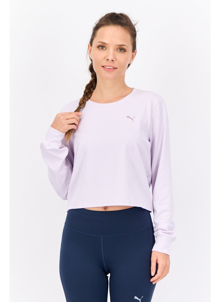 PUMA Women Sportswear Fit Outdoor Sweatshirts, Lilac  - Image 1
