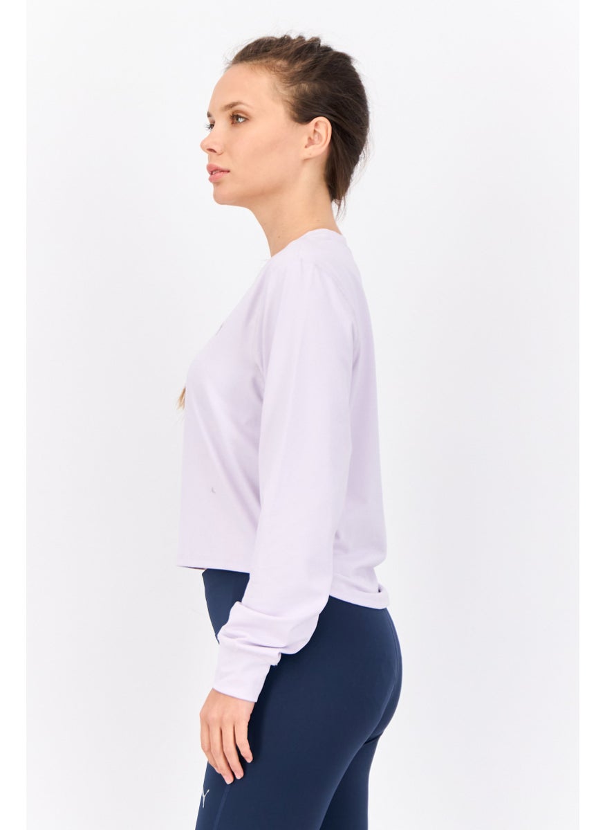 PUMA Women Sportswear Fit Outdoor Sweatshirts, Lilac  - Image 2
