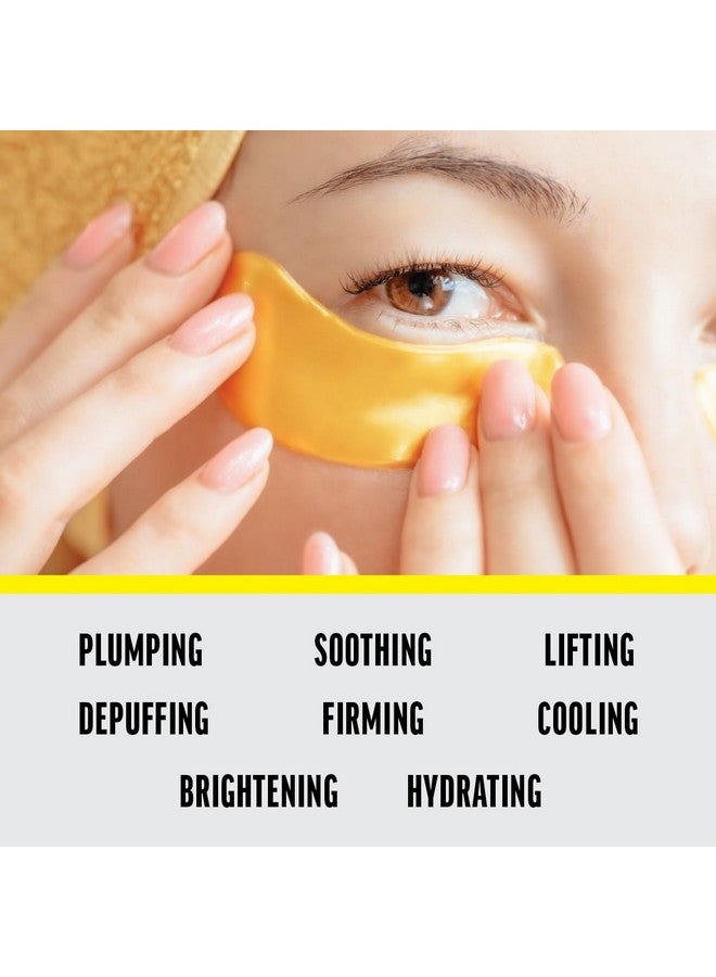 زيست قناع العين من زست، ٥٠ زوجًا، جل كريستالي من الذهب عيار ٢٤ قيراطًا، مع الكولاجين - وسادات تحت العين لترطيب البشرة وتقليل الخطوط الدقيقة والهالات السوداء وانتفاخات العين للنساء والرجال - Image 5