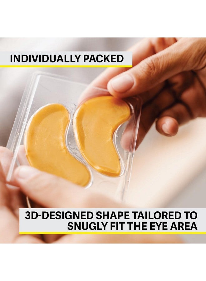 زيست قناع العين من زست، ٥٠ زوجًا، جل كريستالي من الذهب عيار ٢٤ قيراطًا، مع الكولاجين - وسادات تحت العين لترطيب البشرة وتقليل الخطوط الدقيقة والهالات السوداء وانتفاخات العين للنساء والرجال - Image 3