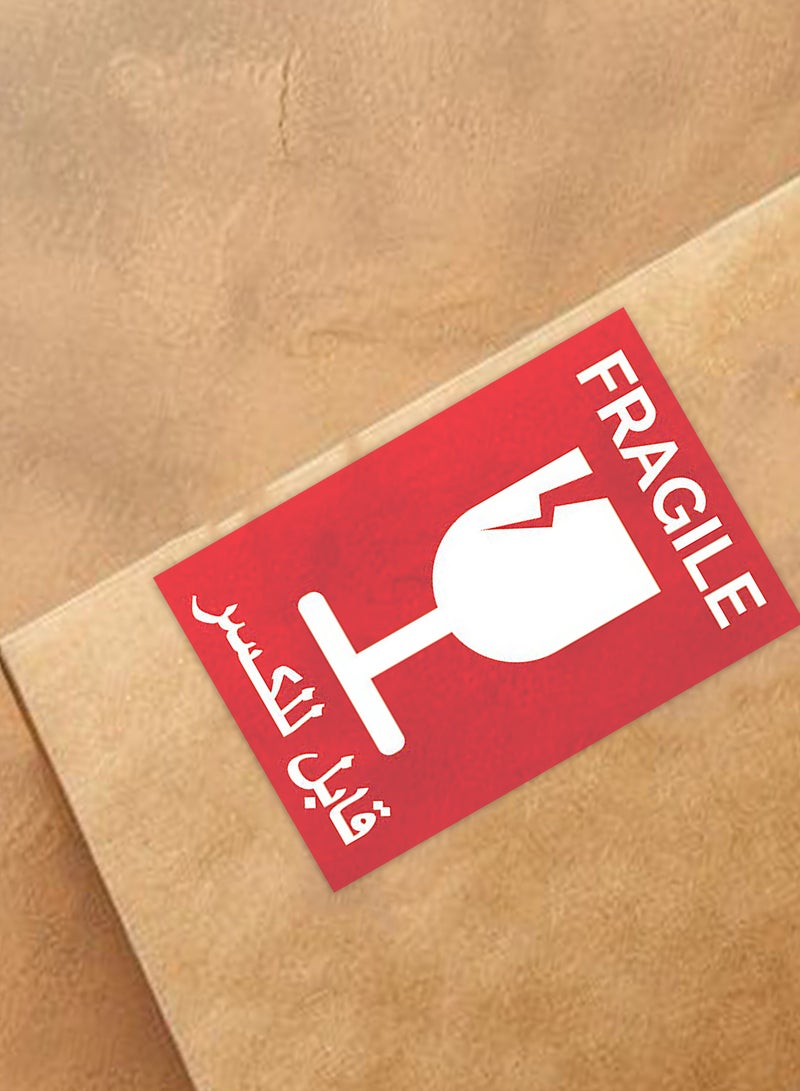 ملصق تحذيري للشحنات القابلة للكسر - مقاس الملصق ١٥*١٠ سم - Image 4