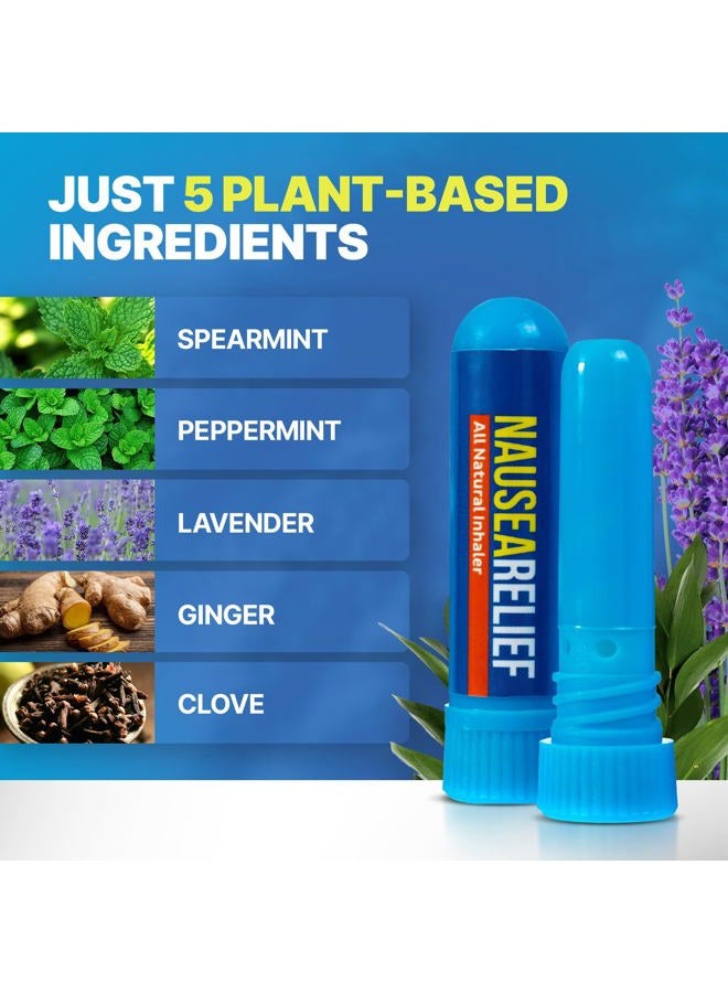 Basic Vigor Nausea Relief Inhaler 2 Pack - Motion Sickness, Chemo Queasiness, Morning Sickness, etc. - Image 4