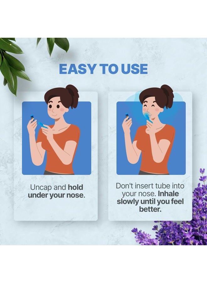 Basic Vigor Nausea Relief Inhaler 2 Pack - Motion Sickness, Chemo Queasiness, Morning Sickness, etc. - Image 5