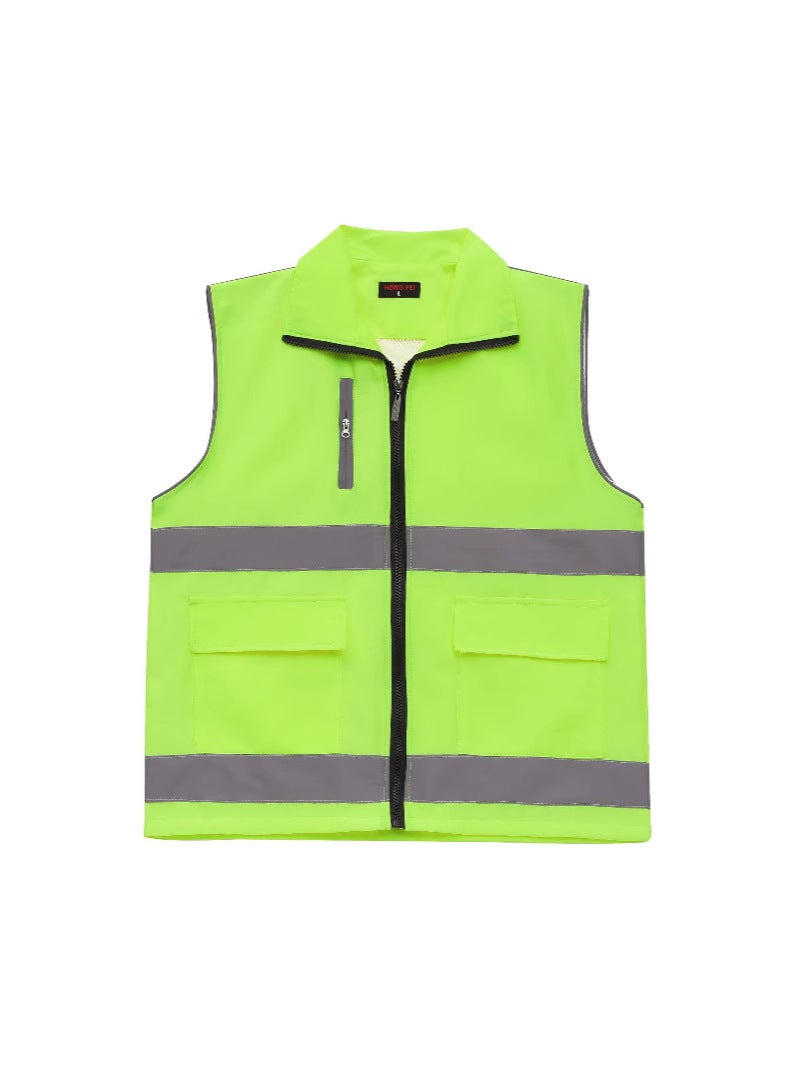 Volunteer Vest Printing Logo Work Clothes Party Member Red Vest Volunteer Advertising Printing Reflective Single Waist Double Waist Order - Image 5