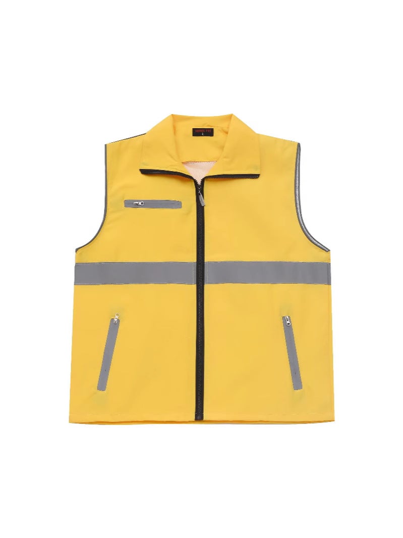 Volunteer Vest Printing Logo Work Clothes Party Member Red Vest Volunteer Advertising Printing Reflective Single Waist Double Waist Order - Image 3