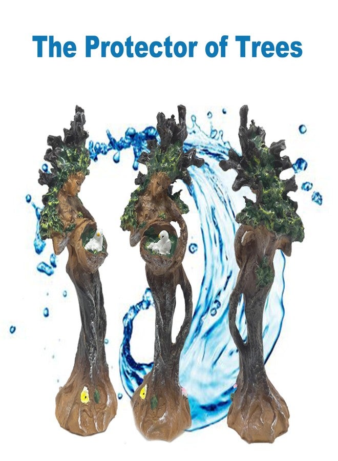 KnocKconK Beautiful Lady Fish Tank Decorations, Tree Guardian Angel Aquarium Decoration, Elegant Special Fish Tank Display Decor, Artificial Tree Protector Ornament Artificial Resin Accessories. - Image 3