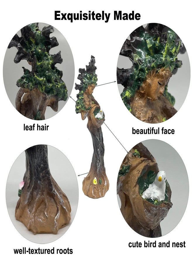 KnocKconK Beautiful Lady Fish Tank Decorations, Tree Guardian Angel Aquarium Decoration, Elegant Special Fish Tank Display Decor, Artificial Tree Protector Ornament Artificial Resin Accessories. - Image 4