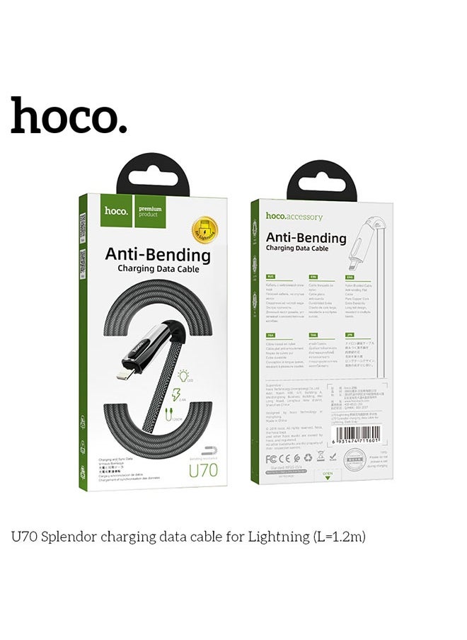 hoco. U70 Splendor charging data cable for iP  - Image 5