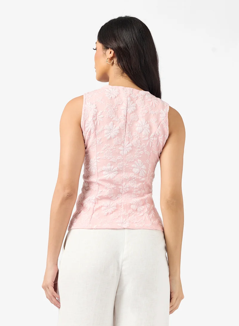ايلا Textured Botton Down Vest