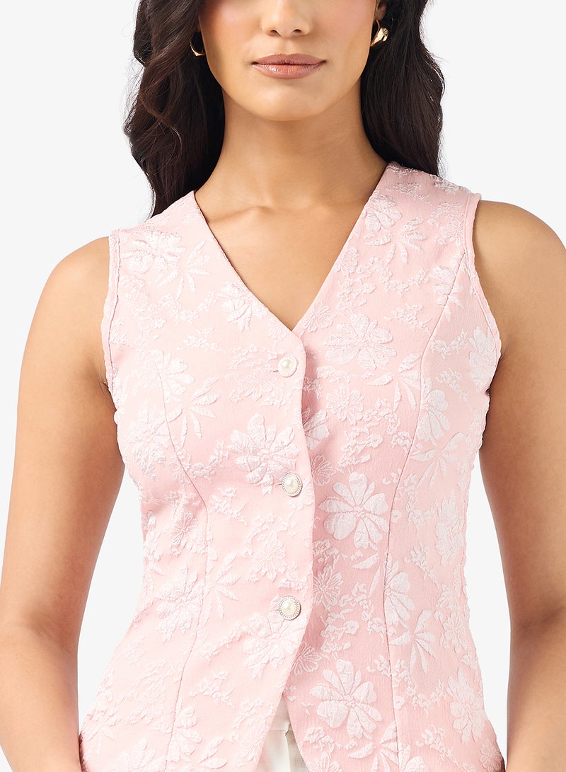 ايلا سترة بدون أكمام بأزرار مزخرفة - Image 3