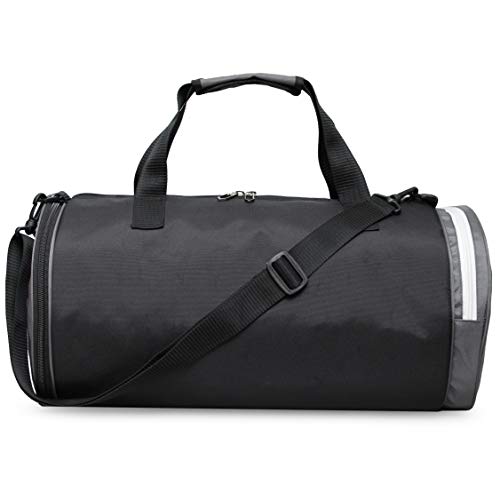 Sfane Gym Bags for Men with Separate Shoe Compartment Sports Gym Bag for Women Duffle Bags for Gym, Duffel Bags Sports Bag - Grey & Black - Image 3