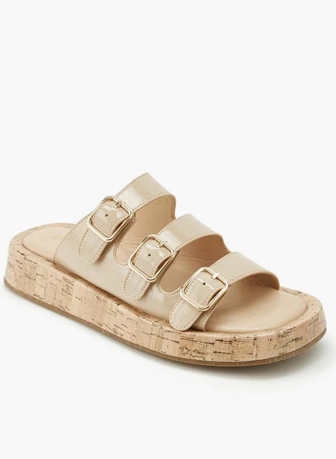 Surestep Women Triple Buckle Sandals