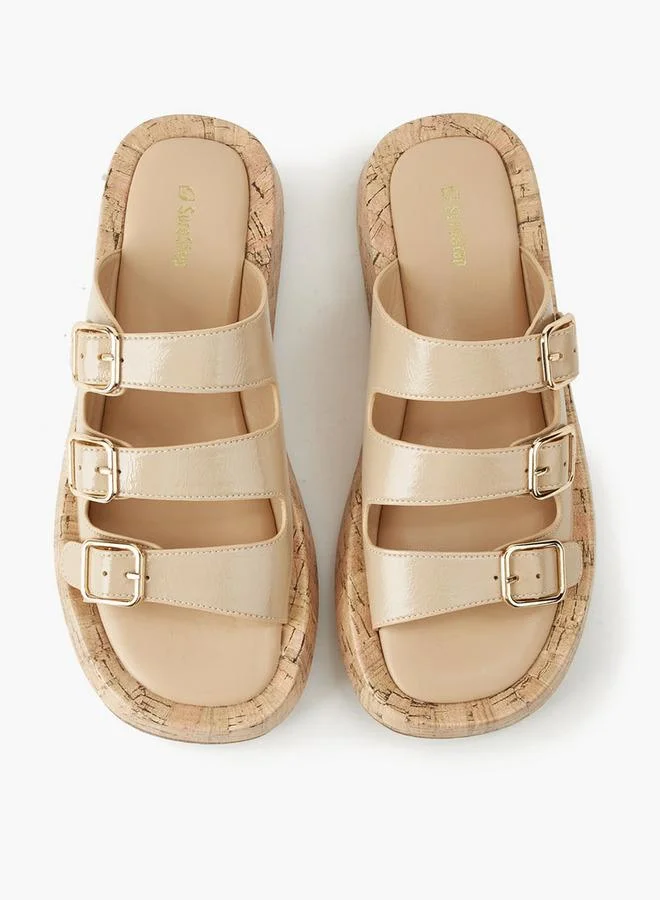 Surestep Women Triple Buckle Sandals