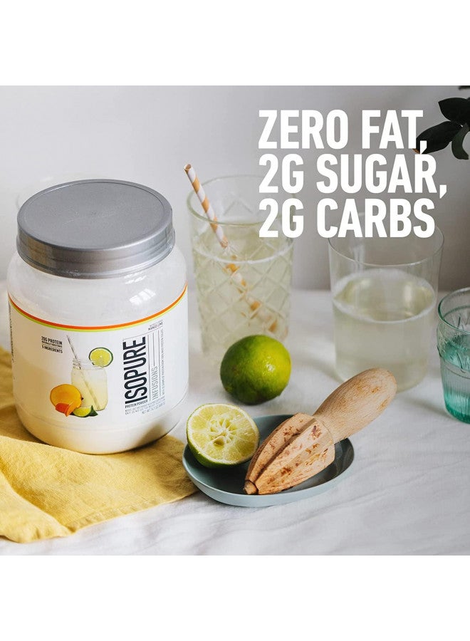 Isopure Isopure Protein Powder, Clear Whey Isolate Protein, Post Workout Recovery Drink Mix, Gluten Free with Zero Added Sugar, Infusions- Mango Lime, 16 Servings - Image 5