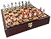 HPL Alice in Wonderland Fantasy Chess Men Set WHigh Gloss Cherry and Burlwood Color Storage Board - Image 2