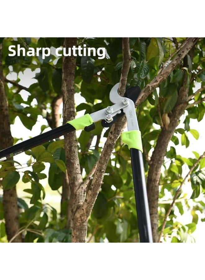 Deli Gardening Shears – 30.5-Inch Heavy-Duty Lopper for Large Branches, Carbon Steel Blade, Wave Edge Design, Comfortable Rubber Grip – DE-EDL580321  - Image 4