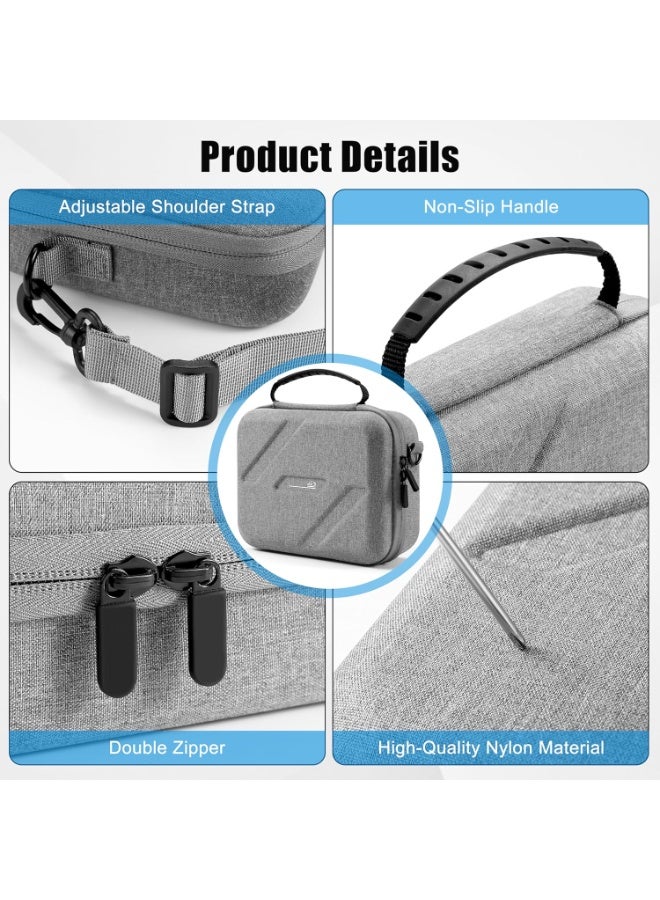 Carrying Case for Insta360 GO Ultra,Nylon Material Travel Bag Protective Case Organizer for Insta 360 GO Ultra Accessories, DIY Large Capacity for Quick Release Mount Magnetic Pendant Tripod - Image 5