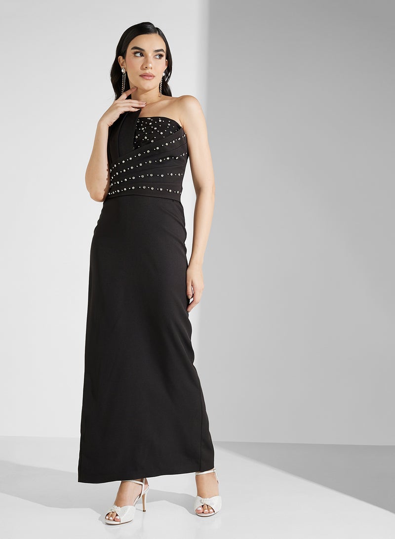 Namshi x One-Shoulder Evening Dress - Image 5