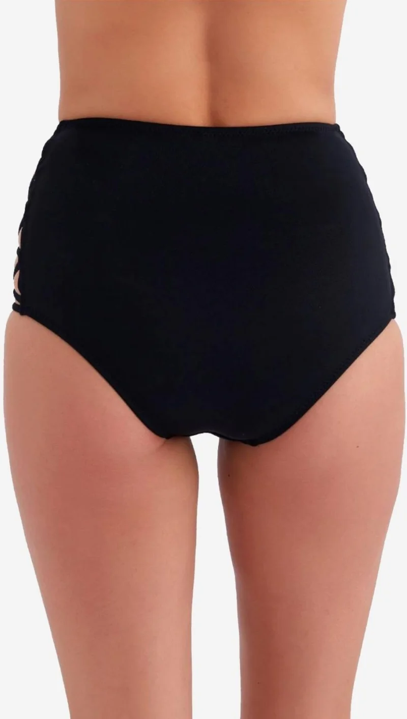اي يلديز 63047 Black High Waist Bikini Bottom