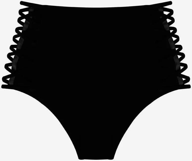 اي يلديز 63047 Black High Waist Bikini Bottom