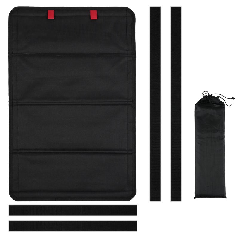 RV Window Shade 64*41cm Black - Adjustable Blackout Height Effective Privacy Conservation RV Door Window Shade for Inside Campers Travel Trailers - Image 1