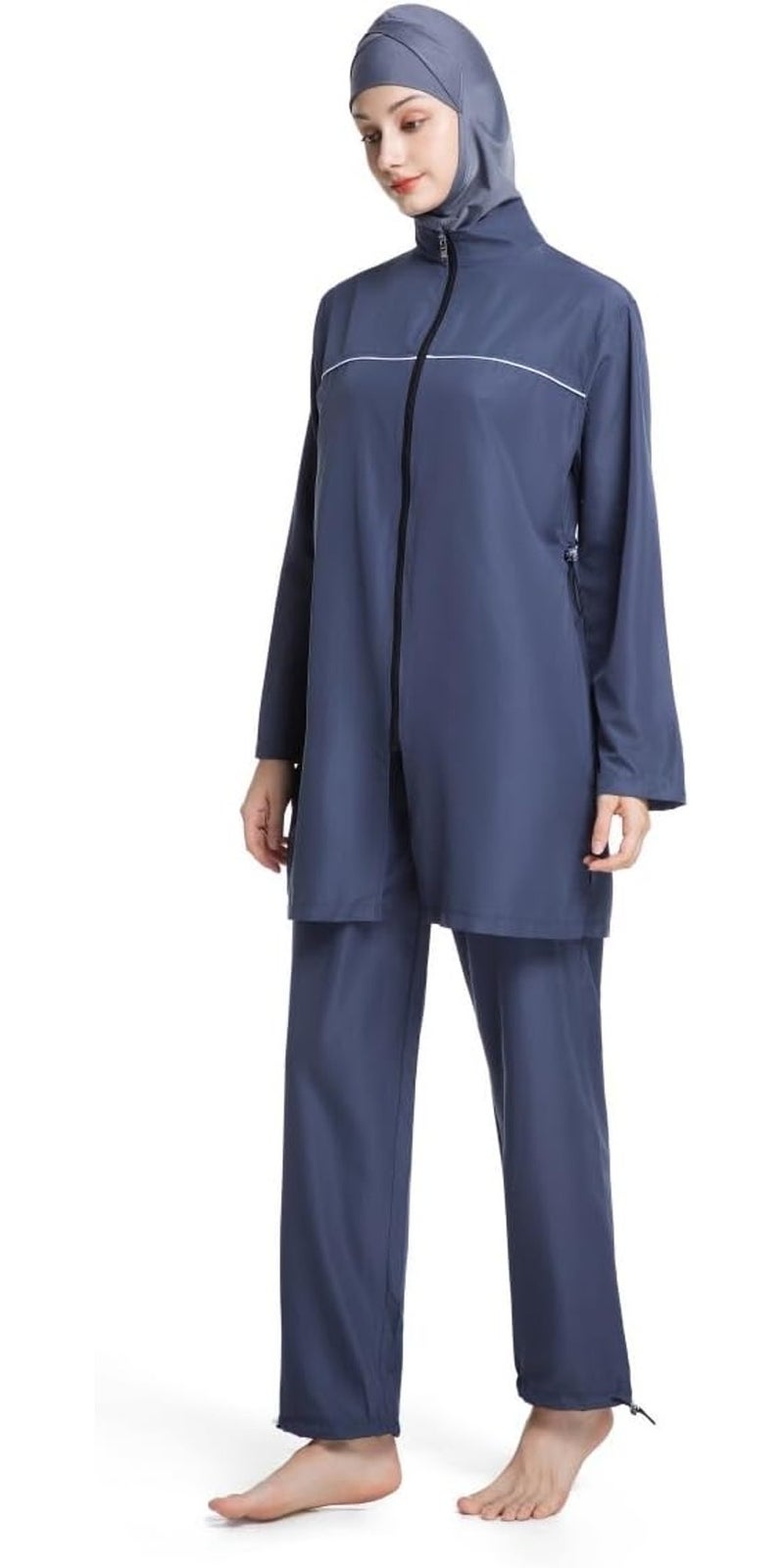 Modest Swimwear for Women, Full Coverage Burkini Set with  Hijab - Image 1