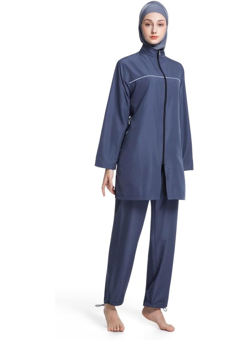 Modest Swimwear for Women, Full Coverage Burkini Set with  Hijab - Image 2