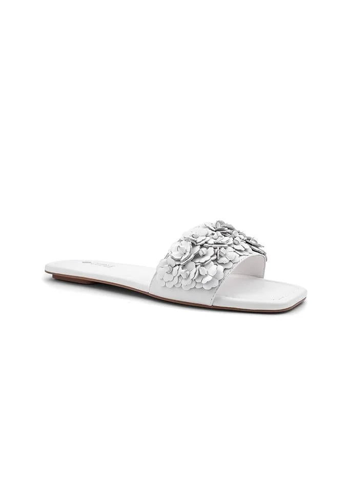 Cuple Cuple Floral Embellished Flat Slides