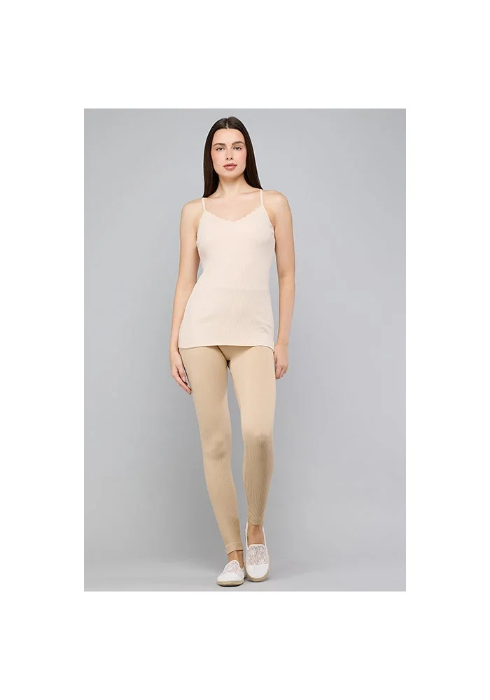 أر أند بي Lace Trim Ribbed Camisole
