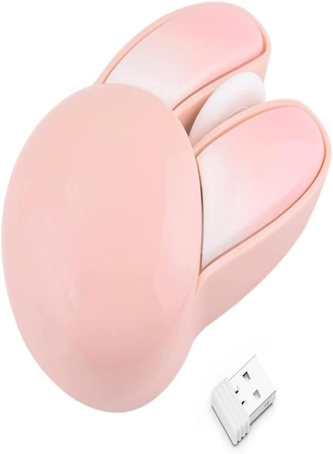 General Wireless Silent Mouse Cute Rabbit Designs 2.4G Slim Cordless Mice Opatical Mouse Wireless for Chromebook PC Laptop Notebook for Women Girl  - Image 1