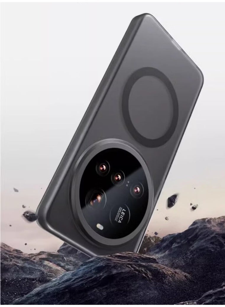 general Frosted Case Compatible with Xiaomi 15 Ultra, Shock and Drop Resistant Cover with Magnetic Suction and Four Corner Built-in Airbags Cover for Xiaomi 15 Ultra - Image 2