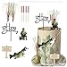 ChoJoy Gone Fishing Cake Topper Fish Birthday Decoration with Angler Fish Cattail Set for Fishing Themed Birthday Party - Image 3