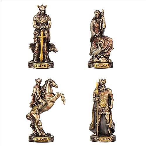 Veronese Design Norse Gods Resin Figurines Hand Painted Bronzed Statue - Image 4