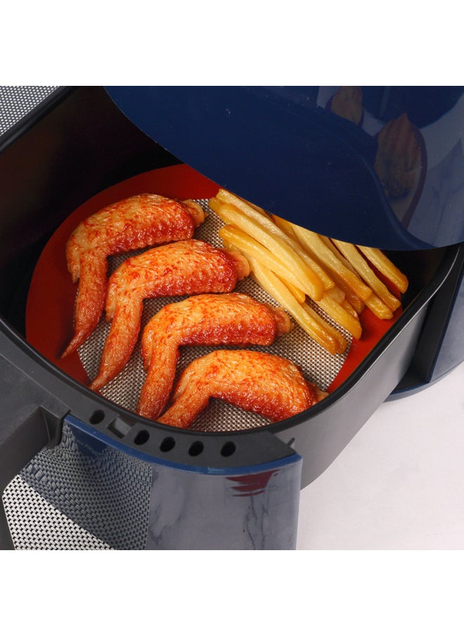 Generic - Sko Round High Temperature Resistant Air Fryer Silicone Baking Mat Non-stick Baking Mat Oven Mat Baking Tray Wholesale-Size:SK-D0148#S 13cm - Image 1