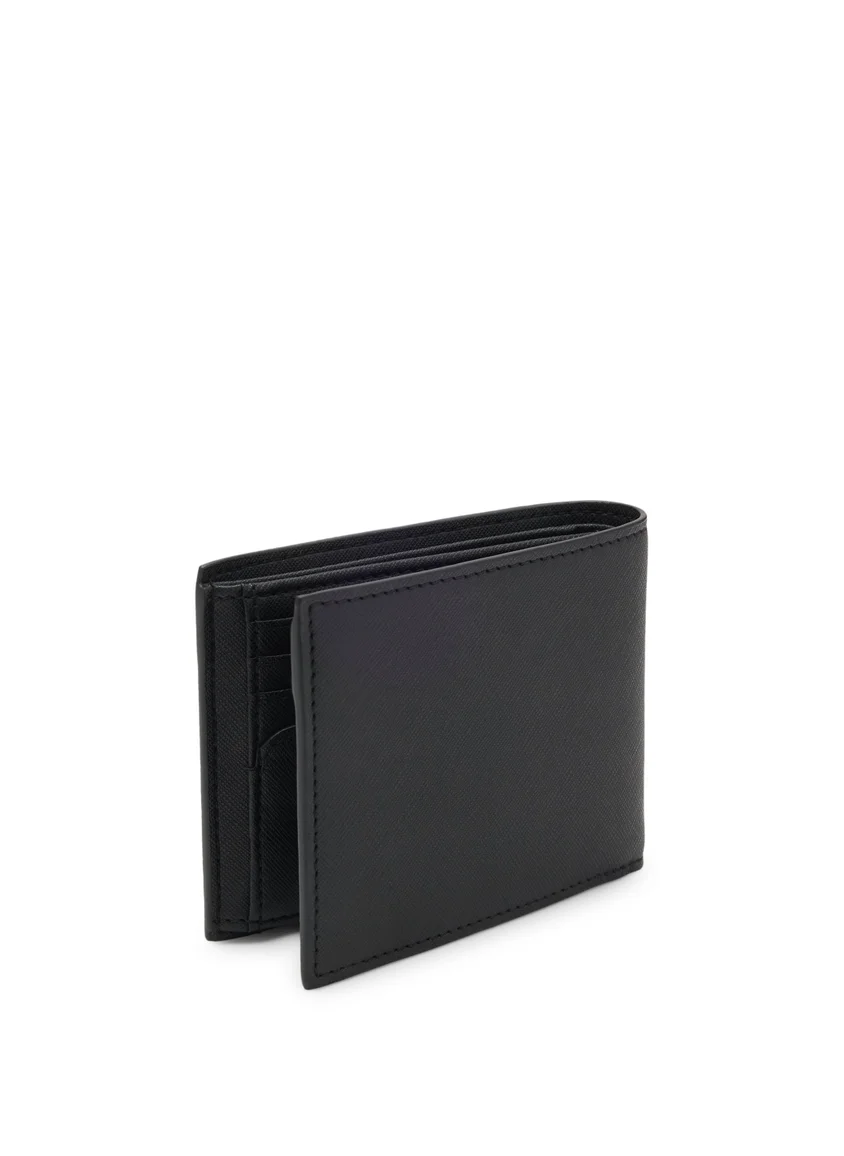 BOSS Wallet with silver-foil logo print