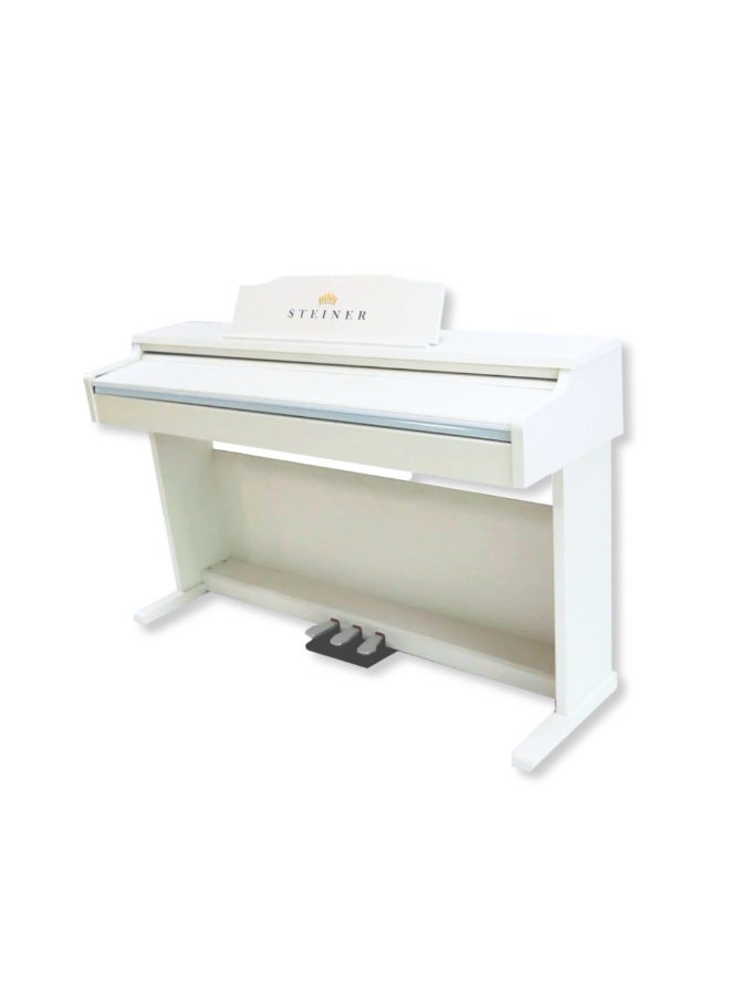 شتاينر بيانو ستاينر الرقمي DP‑250W – أبيض (إصدار 2025) – بيانو رقمي 88 مفتاح مع مقعد - Image 5
