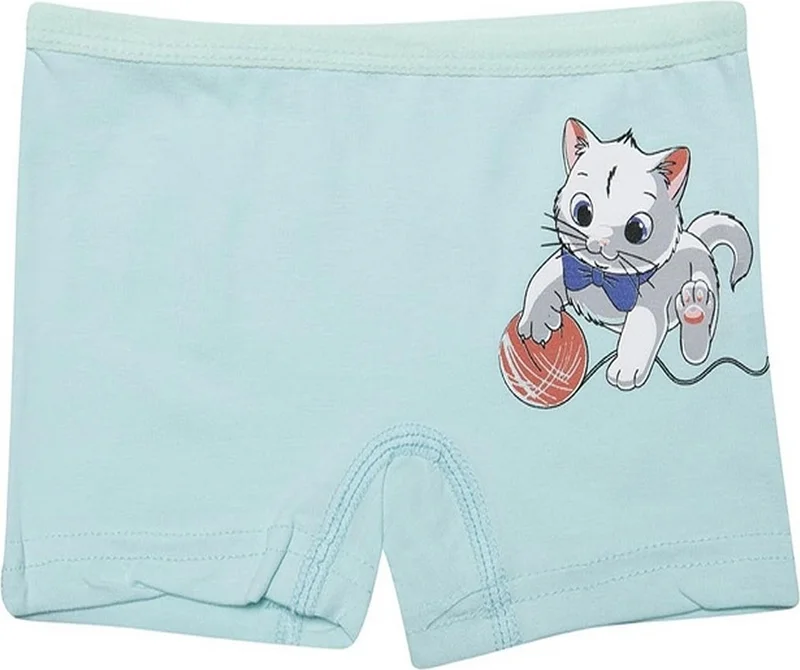 كوتا 3409x12 Girls 12-Pack Lycra Mixed Pattern Boxer-Colored