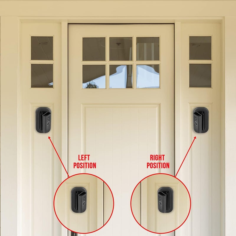 Wasserstein Horizontal Adjustable Angle Mount & Wall Plate (35° to 55°) - Compatible with Ring Video Doorbell (Wired) - Image 5