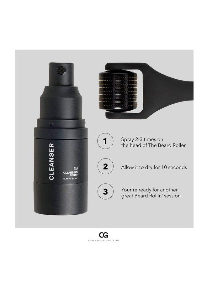 Beard Roller Cleanser Beard Derma Roller Sanitizer Derma Roller Cleaner Cleanser For Beard Growth Roller