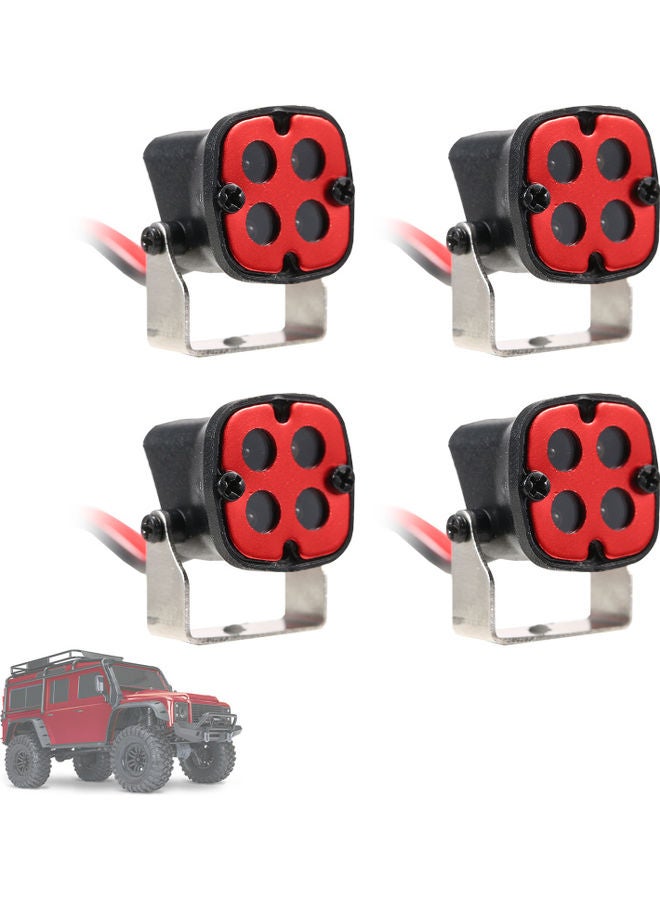 Loquat 4-Piece RC Car LED Roof Lights Headlights - Image 2