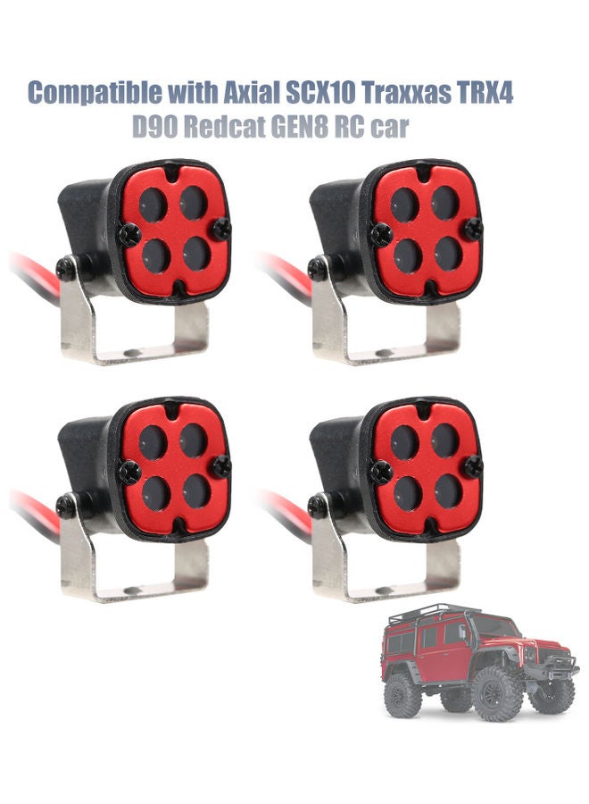 Loquat 4-Piece RC Car LED Roof Lights Headlights - Image 5