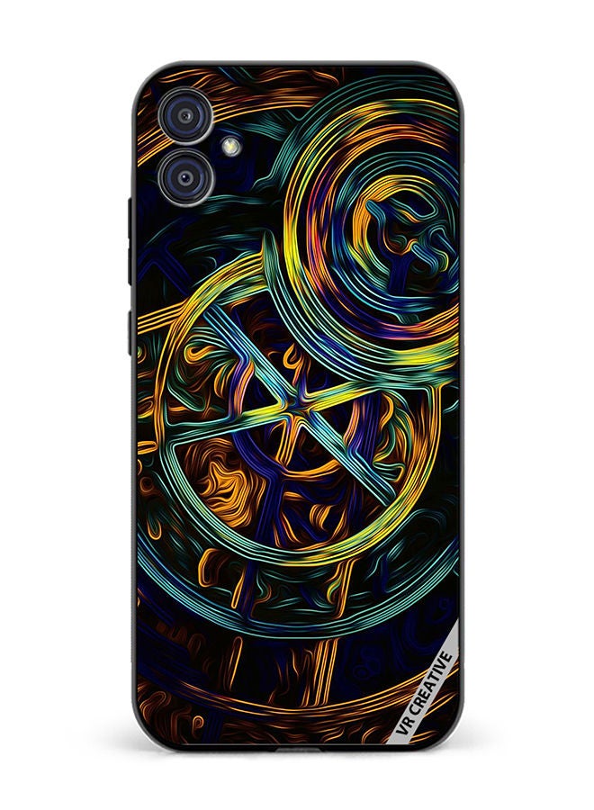 VR CREATIVE Protective Case Cover For Samsung Galaxy M04/F04 Abstract Design Multicolour - Image 1