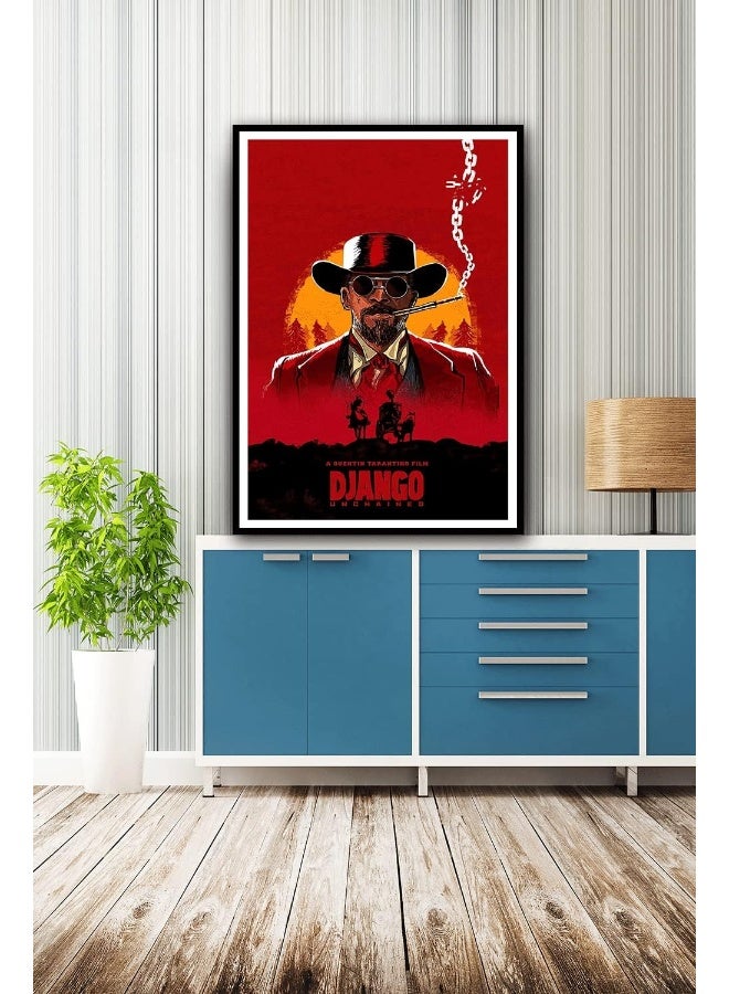 Ukeclvd Django Movie Poster Unchained Vintage Family Decorative Painting Wall Art Canvas Posters Gifts 16x24 inch No Frame - Image 5