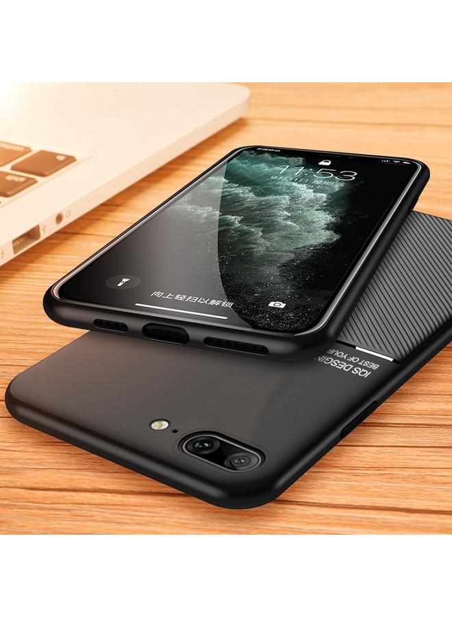 S-TOP Classic Tilt Strip Grain Magnetic Shockproof PC + TPU Case For iPhone 8 Plus / 7 Plus - Image 2