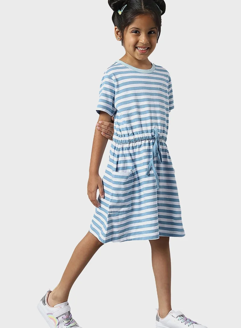 bhpoloclub Youth Stripe Midi Dress